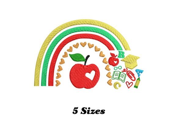 Back to School Rainbow: An Embroidery Design Review