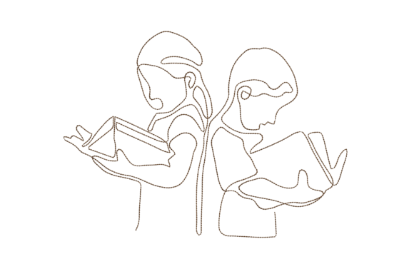Children Reading: An Embroidery Design Review